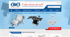 Desktop Screenshot of bkhospitalar.com.br